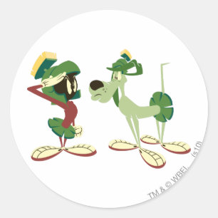 MARVIN THE MARTIAN™とK-9 ラウンドシール