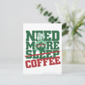 MARVIN THE MARTIAN™ – もっとコーヒーが必要 ポストカード (スタンド正面)