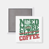 MARVIN THE MARTIAN™ – もっとコーヒーが必要 マグネット (正面/裏面)