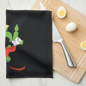 MARVIN THE MARTIAN™シルエットとレイガン キッチンタオル (四つ折り)