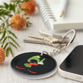 MARVIN THE MARTIAN™シルエットとレイガン キーホルダー (正面右)