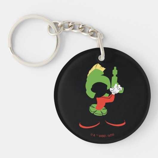 MARVIN THE MARTIAN™シルエットとレイガン キーホルダー (正面)