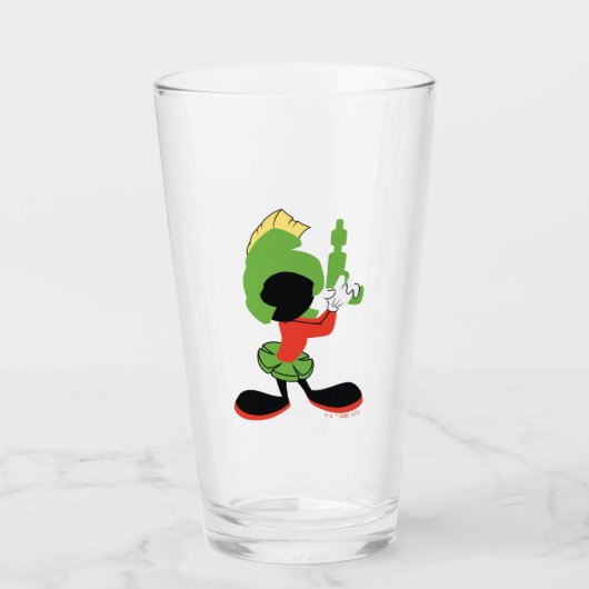 MARVIN THE MARTIAN™シルエットとレイガン タンブラーグラス (正面)