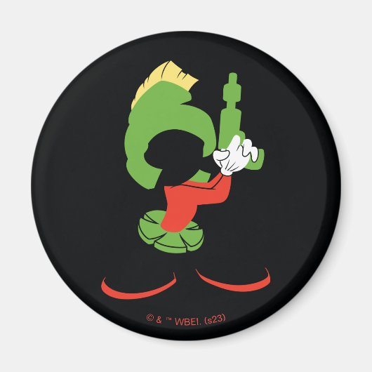 MARVIN THE MARTIAN™シルエットとレイガン マグネット (正面)