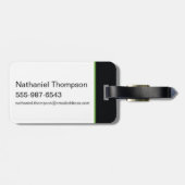 MARVIN THE MARTIAN™シルエットとレイガン ラゲッジタグ (裏面横)