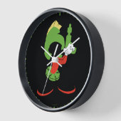 MARVIN THE MARTIAN™シルエットとレイガン 壁時計 (傾斜)