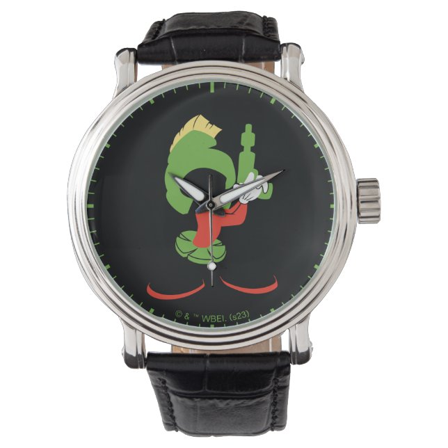MARVIN THE MARTIAN™シルエットとレイガン 腕時計 (正面)