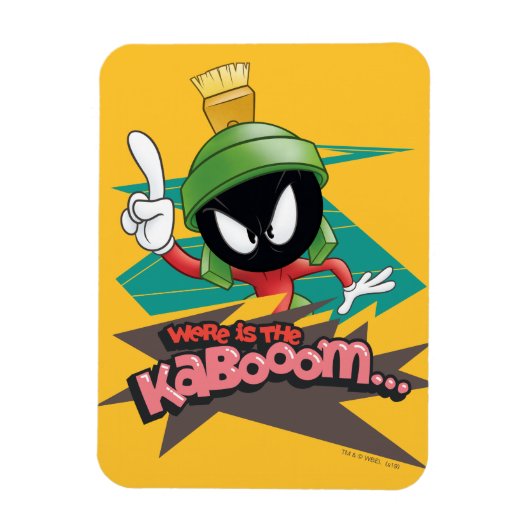 MARVIN THE MARTIAN™ポイント「Where is the Kabooom」 マグネット (縦)