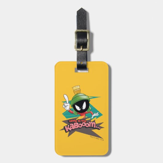 MARVIN THE MARTIAN™ポイント「Where is the Kabooom」 ラゲッジタグ (正面縦)