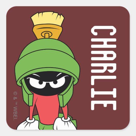 MARVIN THE MARTIAN™ 不機嫌 スクエアシール (正面)