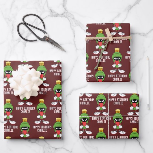 MARVIN THE MARTIAN™ 不機嫌 ラッピングペーパーシート (正面)