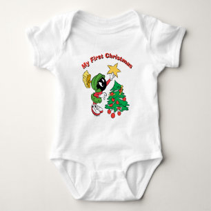 MARVIN THE MARTIAN™星を木に置く ベビーボディスーツ