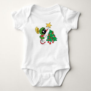 MARVIN THE MARTIAN™星を木に置く ベビーボディスーツ