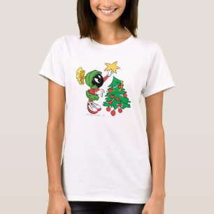 MARVIN THE MARTIAN™星を木に置く Tシャツ