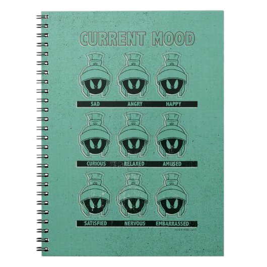 MARVIN THE MARTIAN™現在の気分表 ノートブック (正面)
