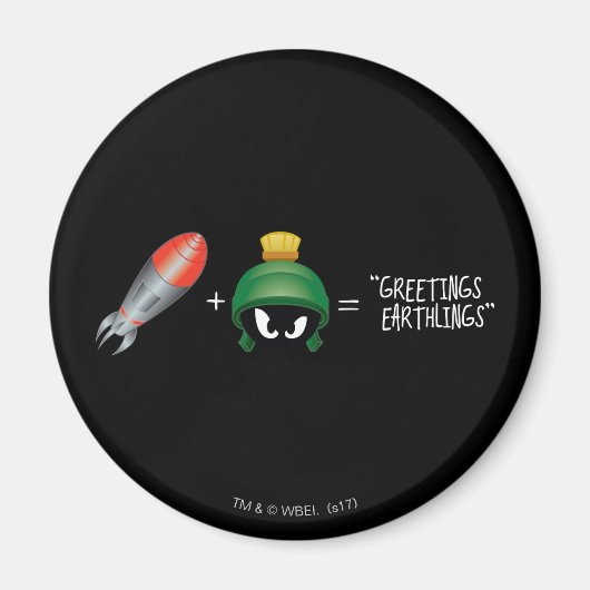 MARVIN THE MARTIAN™絵文字の式 マグネット (正面)