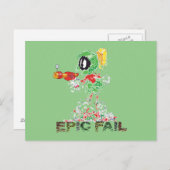 MARVIN THE MARTIAN™ Epic Fail ポストカード (正面/裏面)