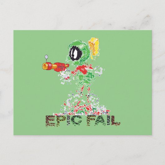 MARVIN THE MARTIAN™ Epic Fail ポストカード (正面)