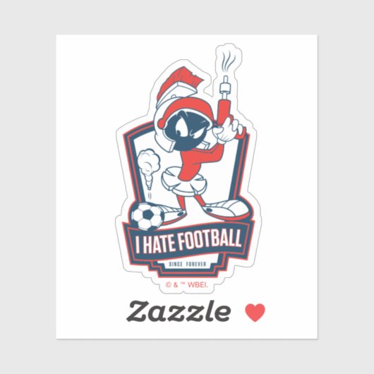 MARVIN THE MARTIAN™ "I Hate Football" Graphic シール (シート)