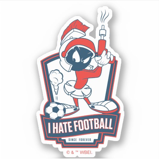 MARVIN THE MARTIAN™ "I Hate Football" Graphic シール (正面)