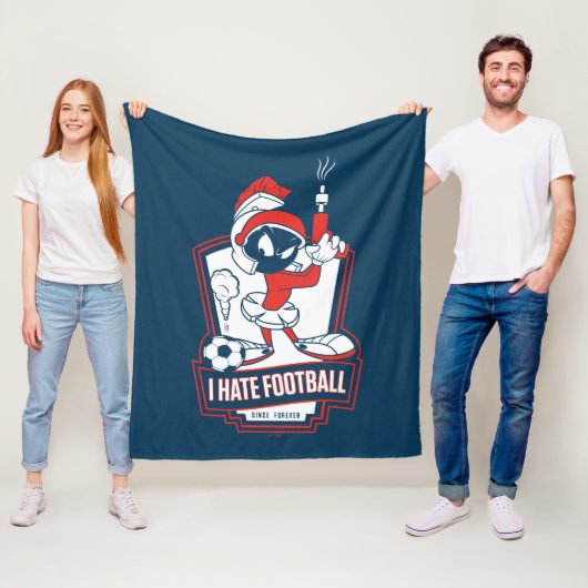 MARVIN THE MARTIAN™ "I Hate Football" Graphic フリースブランケット (インサイチュ)