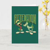 MARVIN THE MARTIAN™ & K-9の「アテンション」 カード (黄色い花)