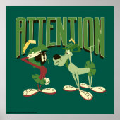 MARVIN THE MARTIAN™ & K-9 "Attention" ポスター (正面)