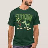 MARVIN THE MARTIAN™ & K-9 "Attention" Tシャツ (正面)