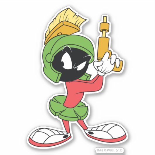 MARVIN THE MARTIAN™ Ready With Laser シール (正面)