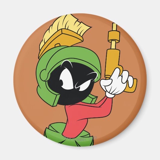 Marvin The Martian™ Ready With Laser（火星のレーザー対応） マグネット (正面)