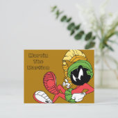 MARVIN THE MARTIAN™ Recliningとレーザー ポストカード (スタンド正面)