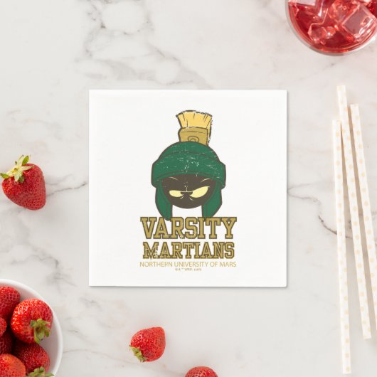 MARVIN THE MARTIAN™ Varsity Collegiate Graphic スタンダードカクテルナプキン (インサイチュ)
