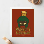 MARVIN THE MARTIAN™ Varsity Collegiate Graphic ノートカード (正面/裏面インサイチュ)