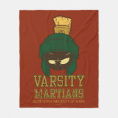 MARVIN THE MARTIAN™ Varsity Collegiate Graphic フリースブランケット (正面)