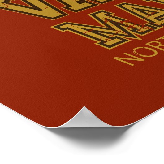 MARVIN THE MARTIAN™ Varsity Collegiate Graphic ポスター (角)