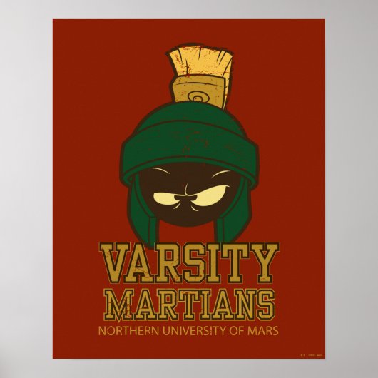 MARVIN THE MARTIAN™ Varsity Collegiate Graphic ポスター (正面)