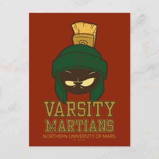 MARVIN THE MARTIAN™ Varsity Collegiate Graphic ポストカード (正面)