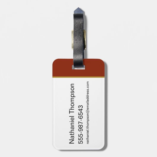 MARVIN THE MARTIAN™ Varsity Collegiate Graphic ラゲッジタグ (裏面縦)