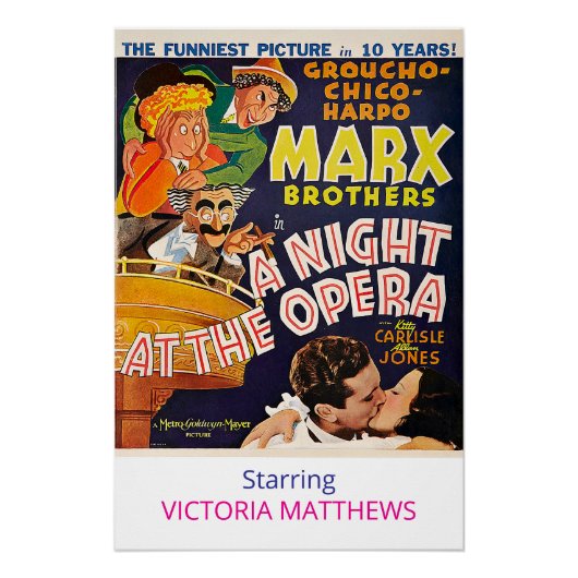 Marx Brothers Personalized Star Movie Poster ポスター (正面)