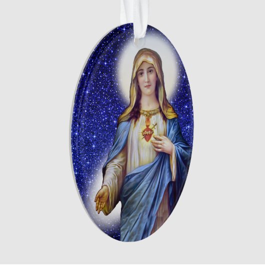 Maryの汚れのないハート – 背面を参照 オーナメント (正面)