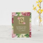 Maryの無垢ハート-バラ/聖なる書物、 経典 カード (黄色い花)