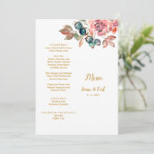 MARYウォーターカラーバラエメラルドグリーン結婚ズ メニュー (スタンド正面)