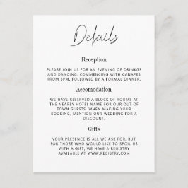 Mary – ミニマル詳細結婚のエンクロージャカード エンクロージャーカード