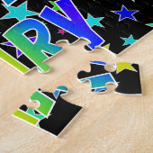 「MARY」名、おもしろい「ハッピーバースデー」 ジグソーパズル (側面)