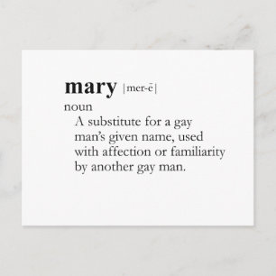 MARY (定義) ポストカード
