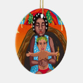 Mary and Jesus – オーストラリア出生 セラミックオーナメント (右)