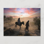 Mary and Joseph Traveling To Bethlehem シーズンポストカード (正面)