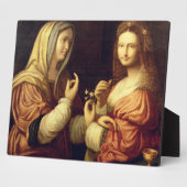 Mary and Martha (パネル上の油) フォトプラーク (側面)