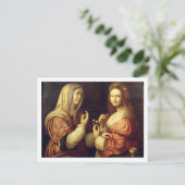 Mary and Martha (パネル上の油) ポストカード (スタンド正面)