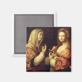 Mary and Martha (パネル上の油) マグネット (正面/裏面)